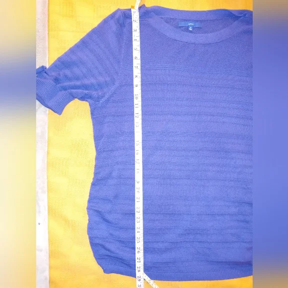 Apt 9 Indigo 3/4 Sleeve Light Sweater - Picture 7 of 8